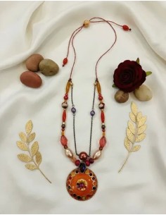 Collar Cuenta Simil Perlas...