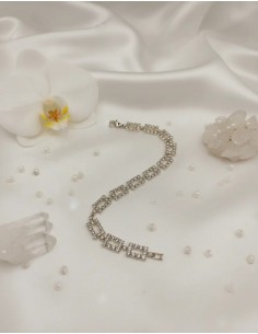 Pulsera Larga Recta Strass...