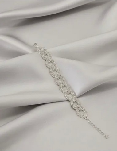 Pulsera Larga Hojitas Con Strass...