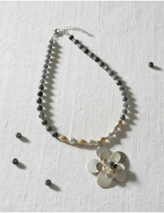 Collar Perlas Facetadas Con...
