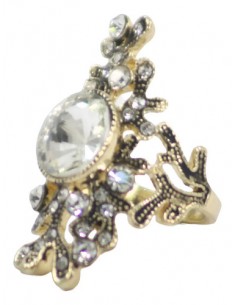 Anillo Dorado Con Piedras... 2