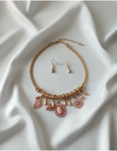 Conjunto Collar Aros Corto... 2