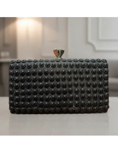 Cartera Clutch Negro Novia Evento...