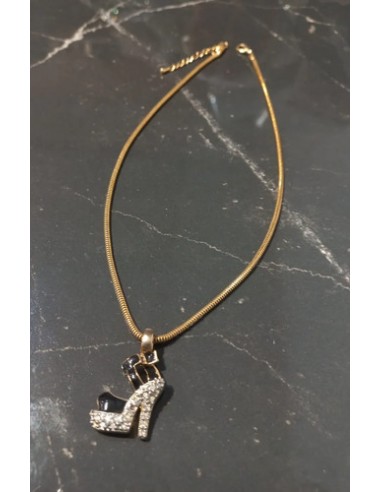 Collar Cadena Con Dije Tacón Strass 2...