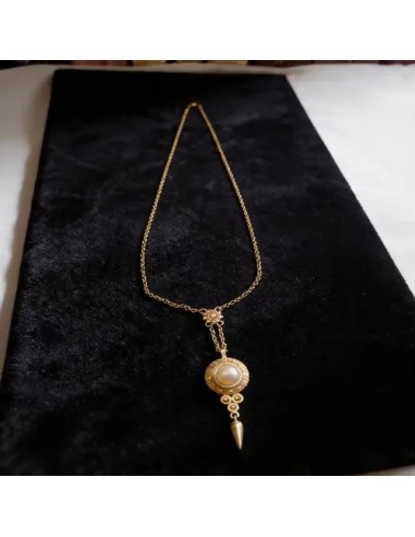 Collar Largo Con Dije Metal Simil...