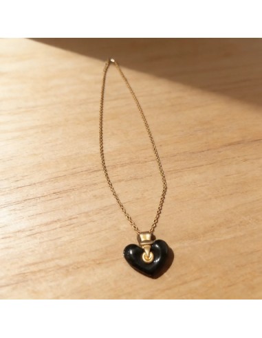 Collar Largo Metal C/ Dije Corazon...