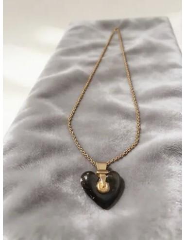 Collar Largo Metal C/ Dije Corazon...
