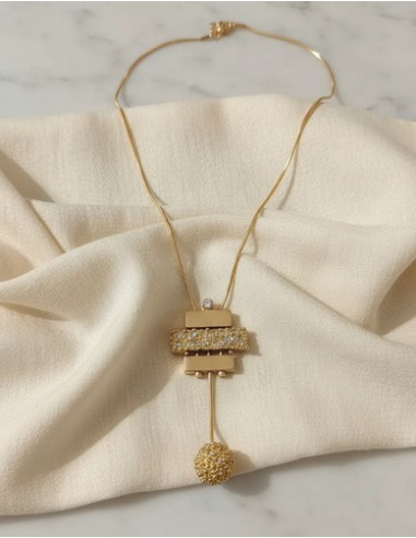 Collar Metal Con Cristales Y Dijes...