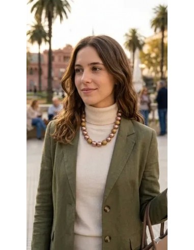 Collar Corto De Simil Perlas Con...