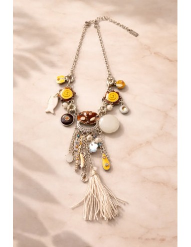Collar Corto Metal De Circulo...