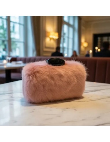 Cartera Clutch Rosa Piel Sintetica...