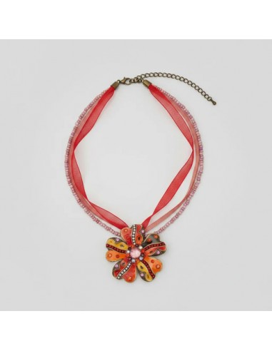 Collar Gargantilla Con Dije Flor...