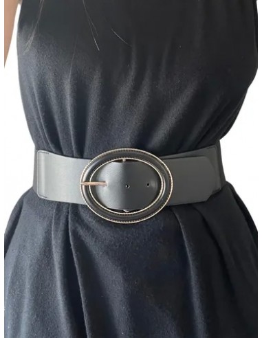 Cinto Faja Extensible Negro Con...