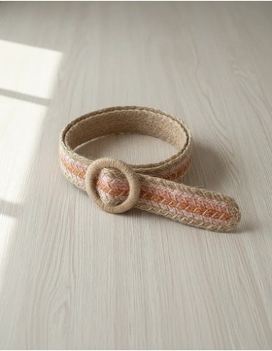 Cinto Beige Combinado Redonda Simil...