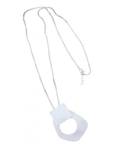 Collar Largo Con Dije Plateado...