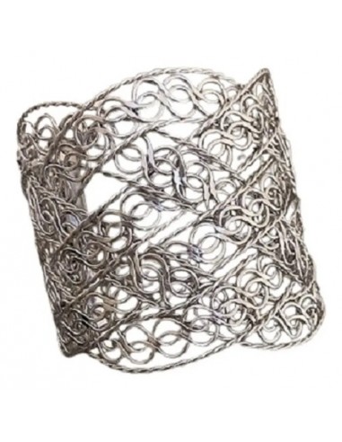 Pulsera Brazalete Metal Plateado...