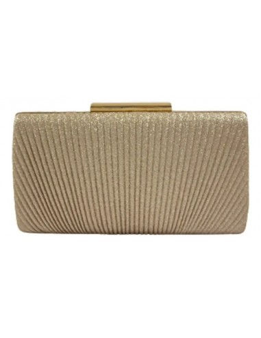 Clutch Cartera Noche Brillo Dorado...