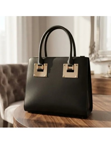 Cartera De Dama Con Herrajes Dorados...