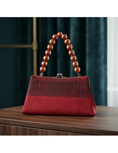 Cartera Vintage Con Manija De Perlas...