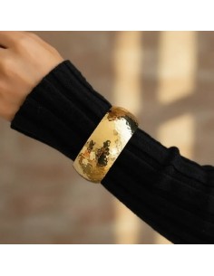 Pulsera Brazalete Dorada...