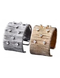 Pulsera Brazalete Plateado... 2