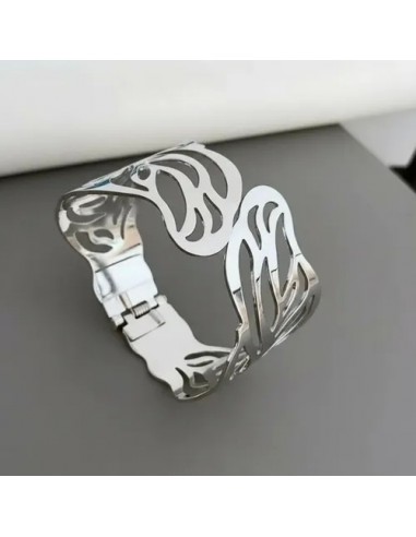 Pulsera Brazalete Calado Metalico...