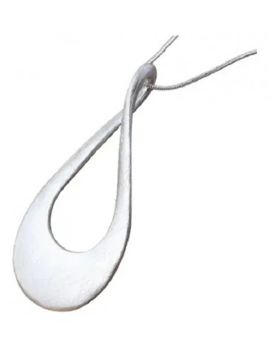 Collar Largo Metal Con Dije Gota...