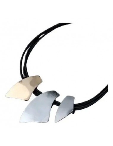 Collar Cordon Corto 3 Dijes Metalicos...