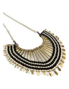 Collar Pétalos Dorados Dorado 2