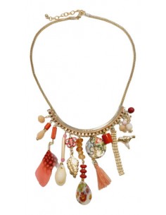 Collar Dorado Con Dijes...