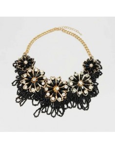 Collar Flor Redondo Tipo...
