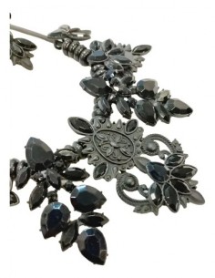 Conjunto Metal Flor Piedras... 2
