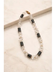 Collar Corto Piedras Con...