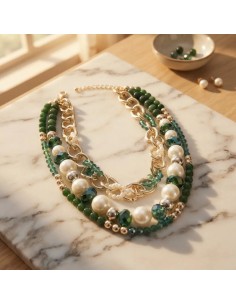 Collar Simil Perlas Cadena...