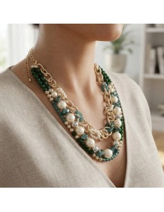 Collar Simil Perlas Cadena... 2