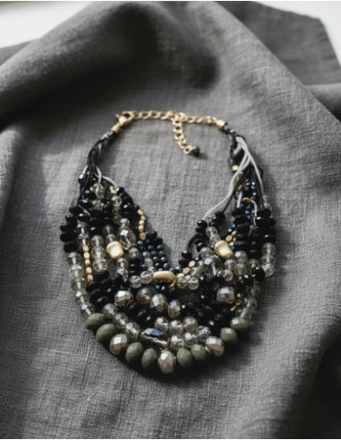 Collar Simil Perlas Facetadas...