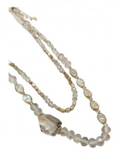 Collar Largo 2 Cadenas Dorado 2
