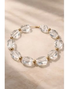 Collar Piedra Transparente...