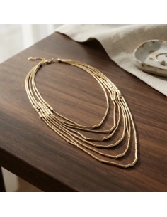 Collar 7 Cadenas Tubito...