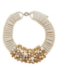 Collar Rosa Corto Con...