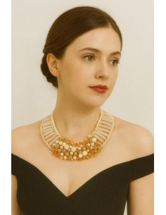 Collar Rosa Corto Con... 2