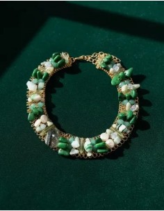 Collar Cadena Con Piedras...