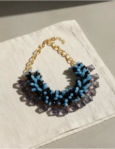 Collar Corto Simil Perlas Piedras...