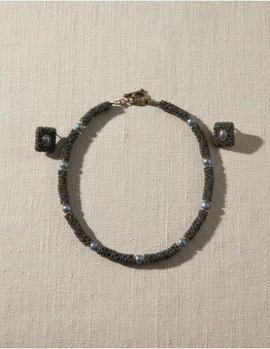 Conjunto Collar Aros Metalico C/...