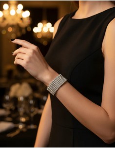 Pulsera Elastizada Plateada... 2
