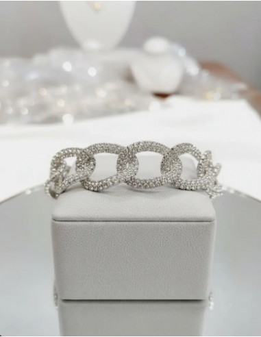 Pulsera Entrelazada De Strass...