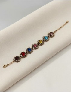Pulsera Metal Flores De... 2