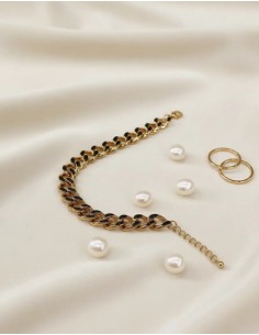 Pulsera Cadena Metal Dorado... 2