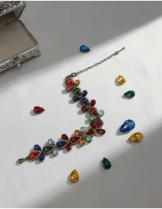 Pulsera Larga Gotitas De...