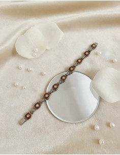 Pulsera Oliva Metal Con...